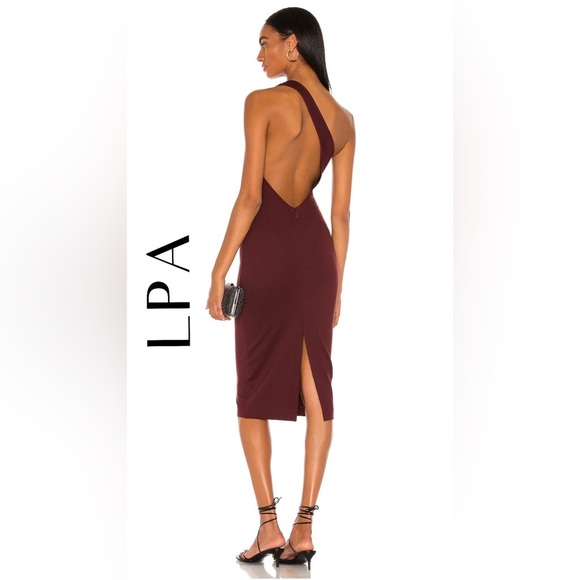 LPA Dresses & Skirts - REVOLVE LPA Adila Dress in Burgundy